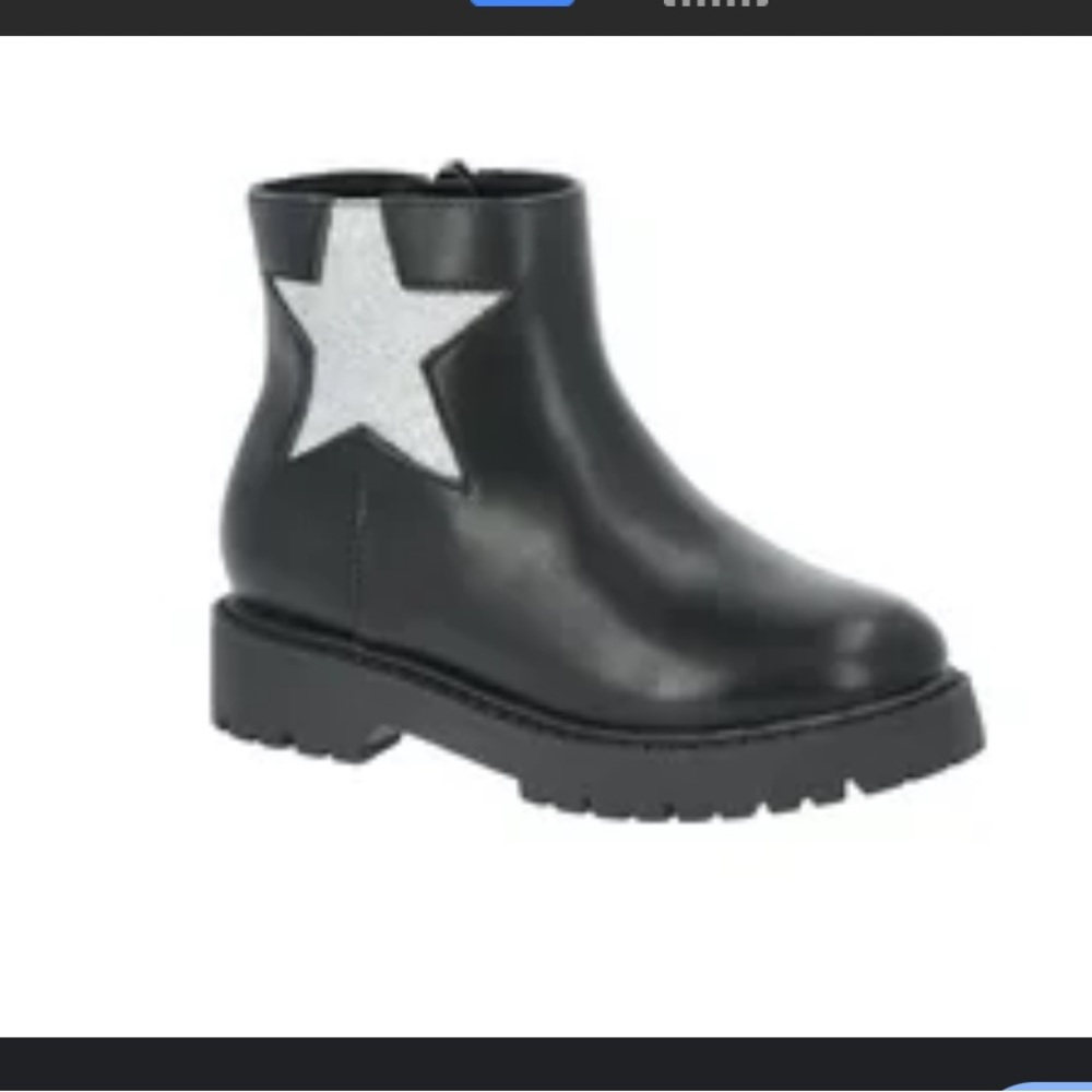 Wonder Nation Black Boots with Silver Star